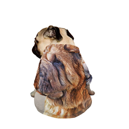 Vintage Shar Pei Print Dog Zip Up Jacket