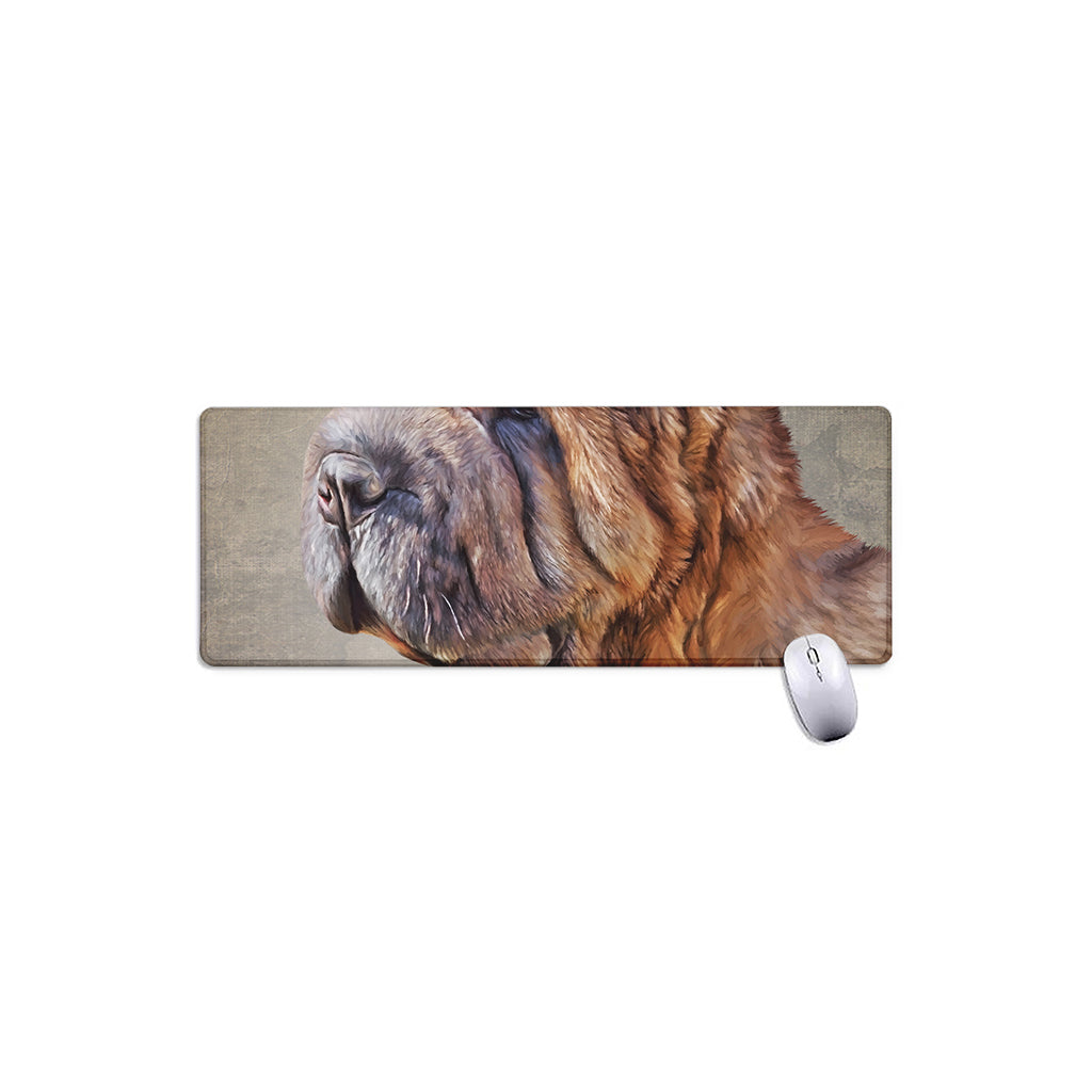 Vintage Shar Pei Print Extended Mouse Pad