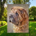 Vintage Shar Pei Print Garden Flag