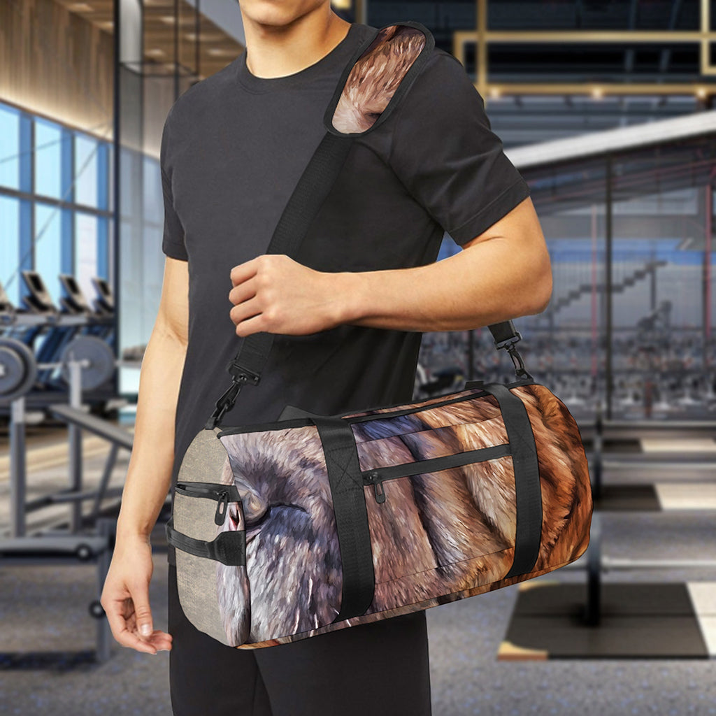 Vintage Shar Pei Print Gym Bag