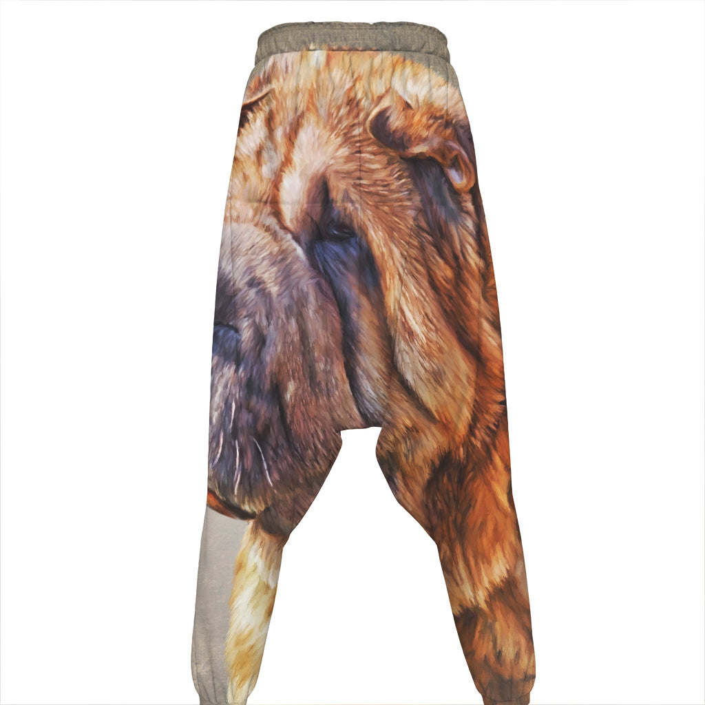 Vintage Shar Pei Print Hammer Pants
