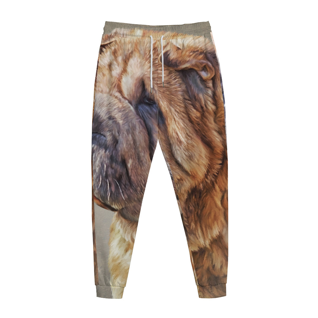 Vintage Shar Pei Print Jogger Pants