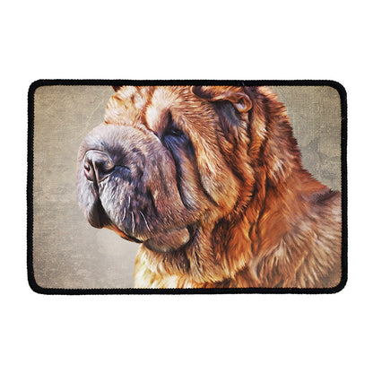 Vintage Shar Pei Print Kitchen Mat