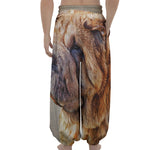Vintage Shar Pei Print Lantern Pants
