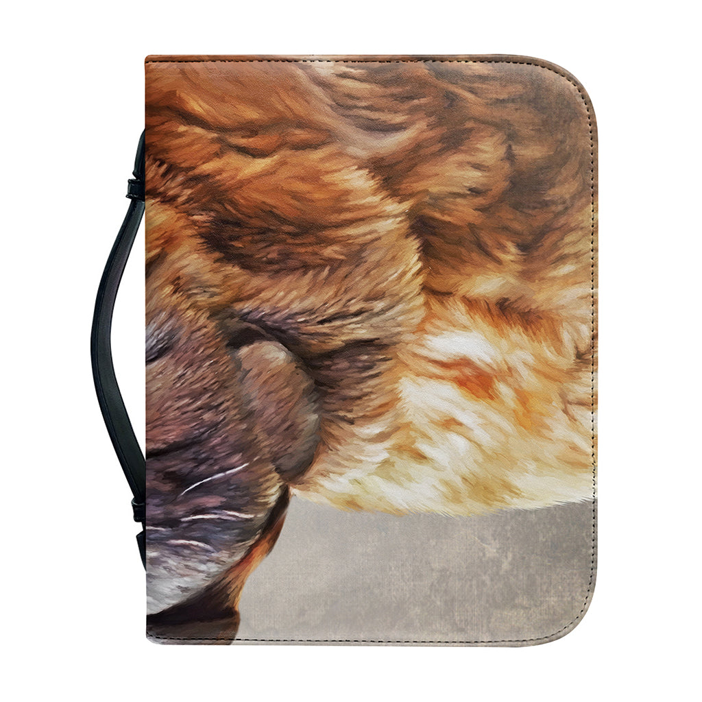 Vintage Shar Pei Print Leather Bible Cover