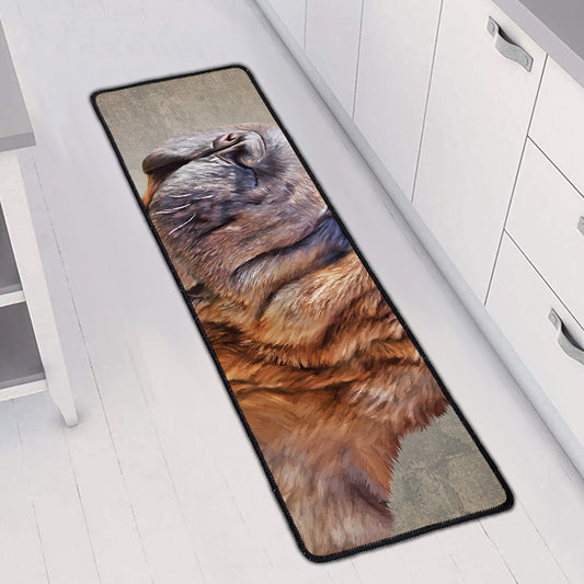 Vintage Shar Pei Print Long Kitchen Mat