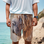 Vintage Shar Pei Print Men's Cargo Shorts