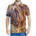 Vintage Shar Pei Print Men's Polo Shirt