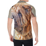 Vintage Shar Pei Print Men's Shirt