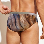 Vintage Shar Pei Print Men's Swim Briefs