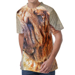 Vintage Shar Pei Print Men's Velvet T-Shirt