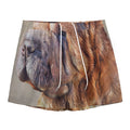 Vintage Shar Pei Print Mesh Shorts