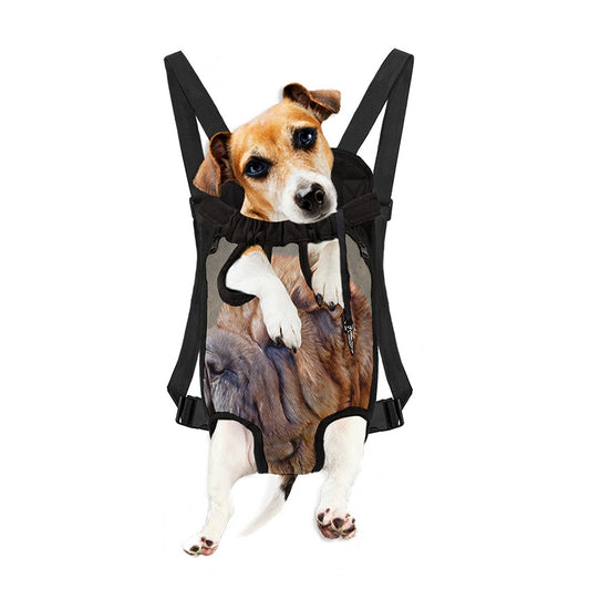 Vintage Shar Pei Print Pet Carrier Backpack