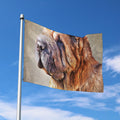 Vintage Shar Pei Print Polyester Flag
