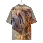 Vintage Shar Pei Print Rayon Hawaiian Shirt