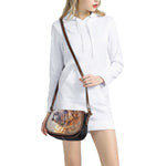 Vintage Shar Pei Print Saddle Bag