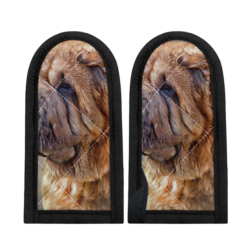 Vintage Shar Pei Print Skillet Handle Cover