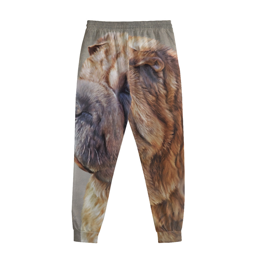 Vintage Shar Pei Print Sweatpants