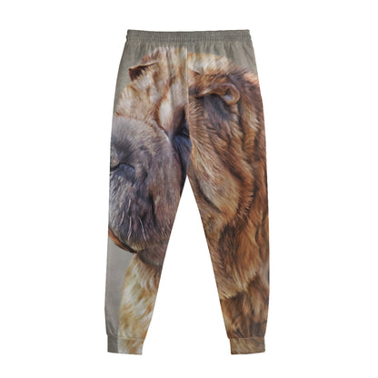 Vintage Shar Pei Print Sweatpants