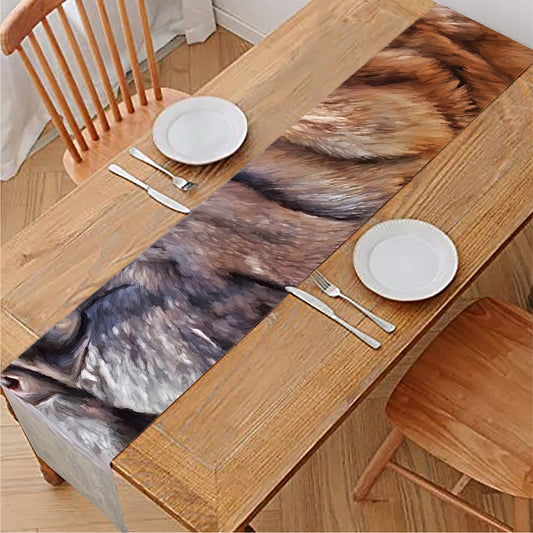 Vintage Shar Pei Print Table Runner