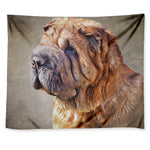 Vintage Shar Pei Print Tapestry