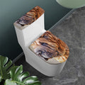 Vintage Shar Pei Print Toilet Lid And Tank Cover Set