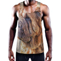 Vintage Shar Pei Print Men's Workout Tank Top