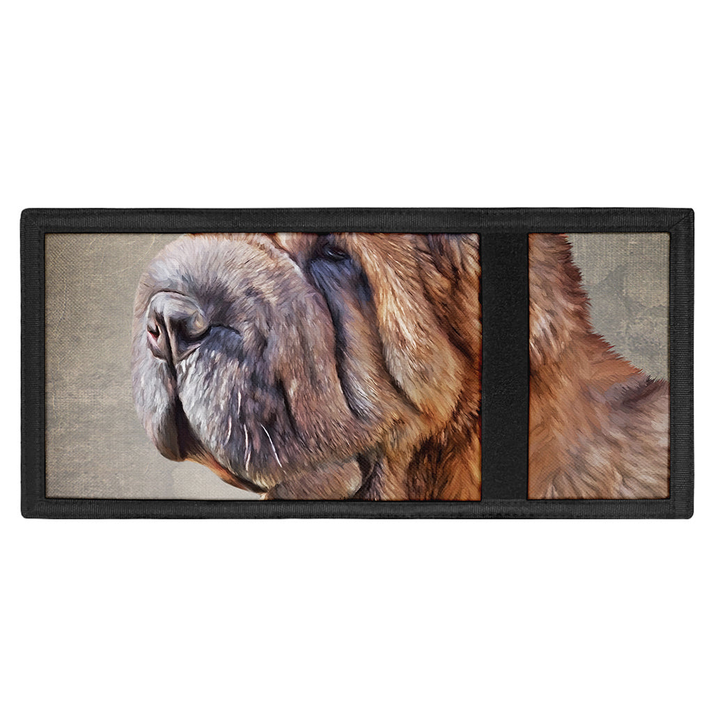 Vintage Shar Pei Print Trifold Wallet