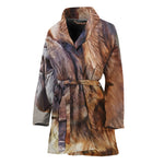 Vintage Shar Pei Print Women's Bathrobe