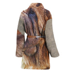 Vintage Shar Pei Print Women's Bathrobe