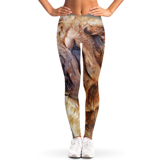 Vintage Shar Pei Print Women's Leggings
