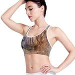 Vintage Shar Pei Print Women's Sports Bra