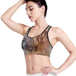 Vintage Shar Pei Print Women's Sports Bra