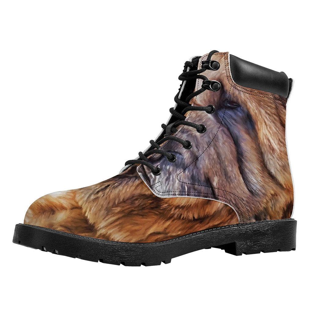 Vintage Shar Pei Print Work Boots