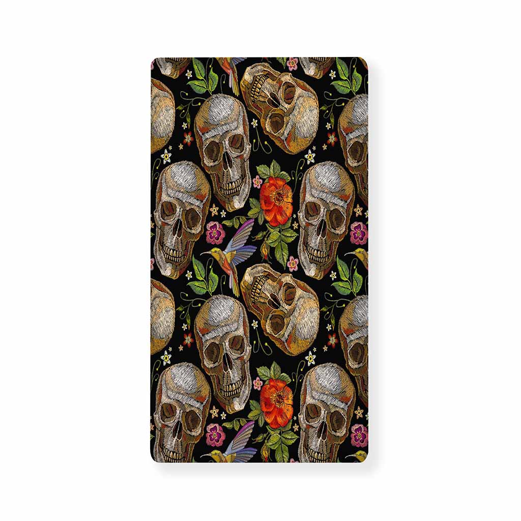 Vintage Skull Pattern Print Baby Crib Sheet