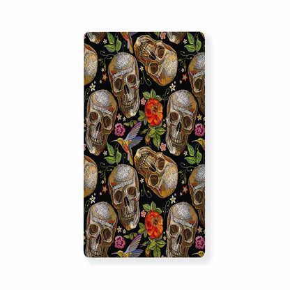 Vintage Skull Pattern Print Baby Crib Sheet