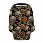Vintage Skull Pattern Print Baby Seat Cover