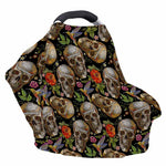 Vintage Skull Pattern Print Baby Seat Cover