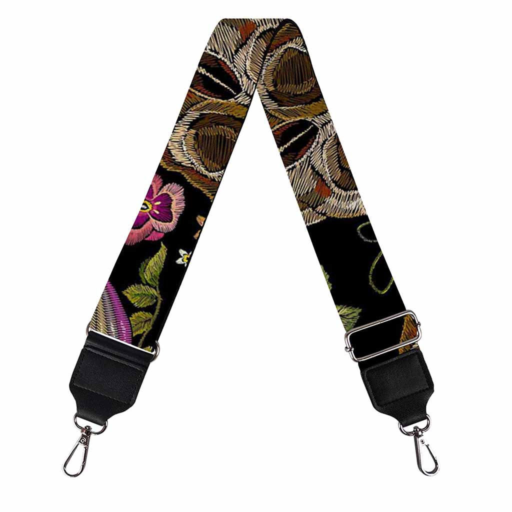 Vintage Skull Pattern Print Bag Strap