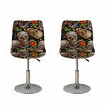 Vintage Skull Pattern Print Bar Stool Covers