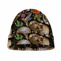 Vintage Skull Pattern Print Beanie