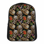 Vintage Skull Pattern Print Casual Backpack