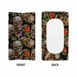 Vintage Skull Pattern Print Changing Pad Cover