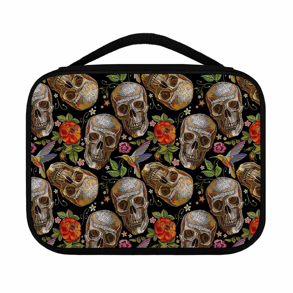 Vintage Skull Pattern Print Classic Bible Case