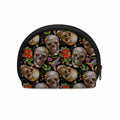 Vintage Skull Pattern Print Coin Purse