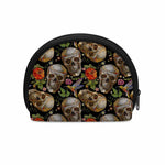 Vintage Skull Pattern Print Coin Purse