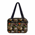 Vintage Skull Pattern Print Double Strap Bible Bag