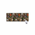 Vintage Skull Pattern Print Extended Mouse Pad
