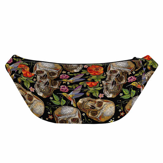 Vintage Skull Pattern Print Fanny Pack