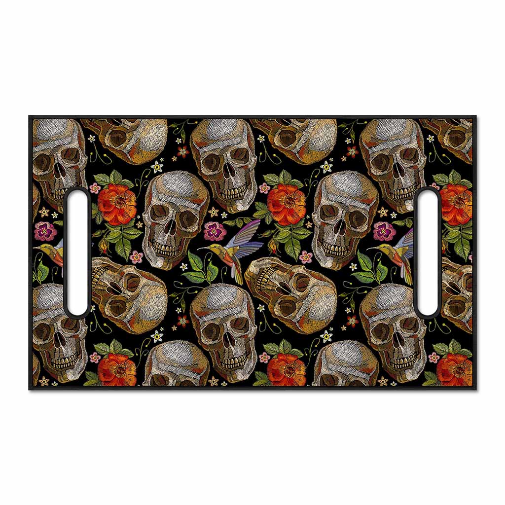 Vintage Skull Pattern Print Golf Cart Seat Cover